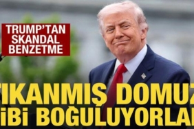 Trump’tan İranlılar için skandal benzetme: Domuz gibi boğuluyorlar