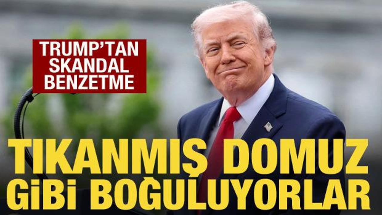 Trump’tan İranlılar için skandal benzetme: Domuz gibi boğuluyorlar
