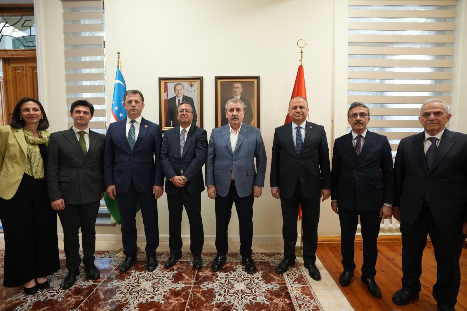 BBP Genel Başkanı Destici, Semerkant Başkonsolosu Deniz ile görüştü