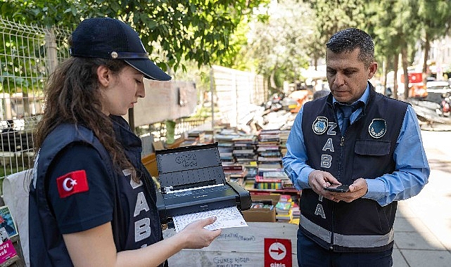 Bornova’da zabıta kontrollerine teknoloji gücü
