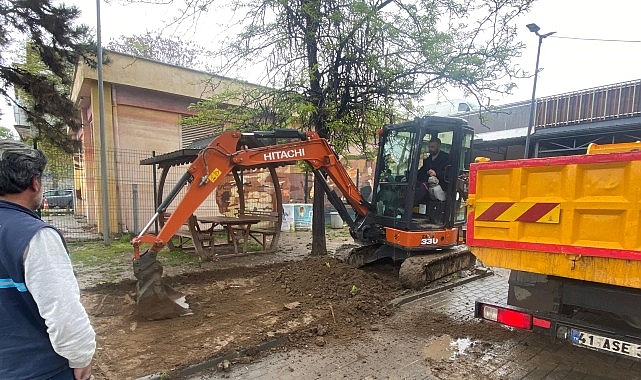 Doğukışla Pazar Alanı’nda yer düzenlemesi