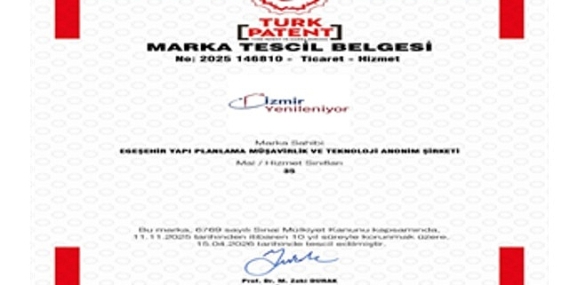 “İzmir Yenileniyor” markası tescillendi