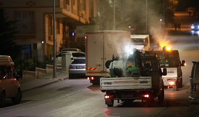 Keçiören Belediyesi’nden etraf ilaçlama seferberliği