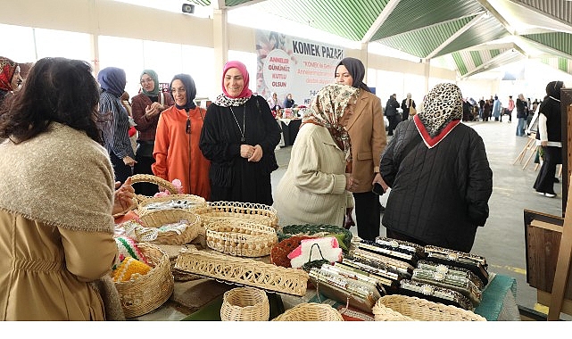 Konyalı Bayanlar, Anneler Günü Hasebiyle KOMEK Pazarı’nda Buluştu