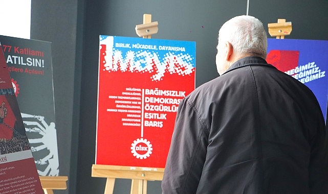 Maltepe’de 1 Mayıs Afişleri Standı