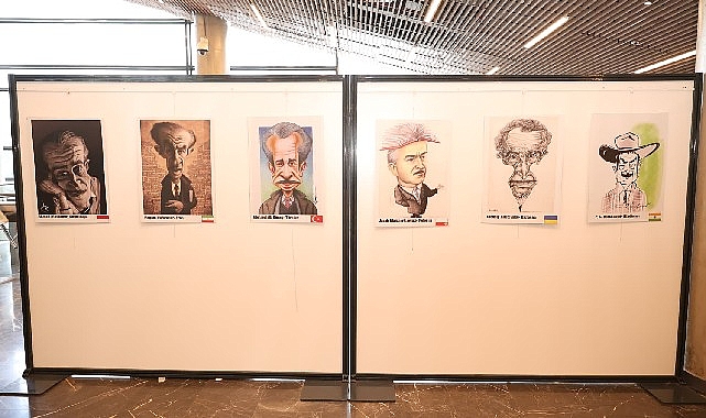 Memleketler arası Orhan Kemal Karikatürleri Standı Osmangazi’de Açıldı