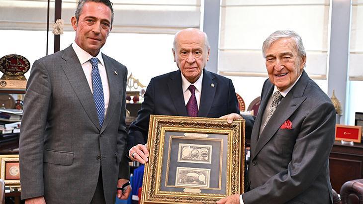 MHP lideri Bahçeli, Rahmi Koç ile Ali Koç’u kabul etti