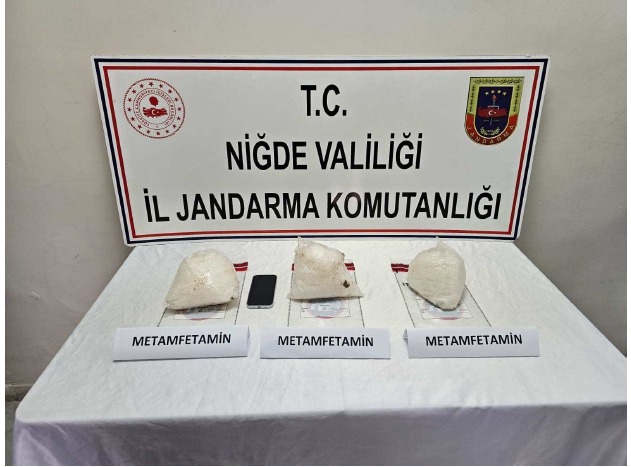 Niğde’de 3 kilo 150 gram sentetik uyuşturucu ele geçirildi