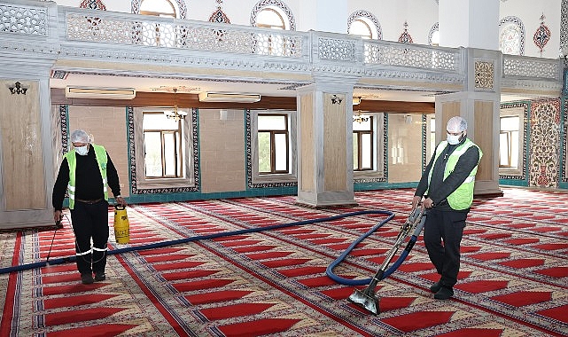Nilüfer’in ibadethanelerinde bahar paklığı