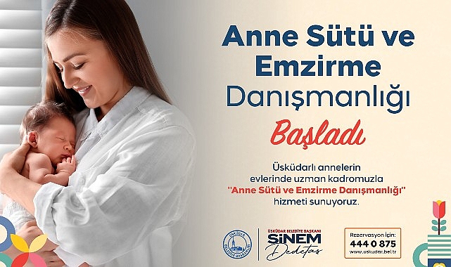 Üsküdar Belediyesi’nden Yeni Annelere Konutta Dayanak: “Anne Sütü ve Emzirme Danışmanlığı” Hizmeti Başladı